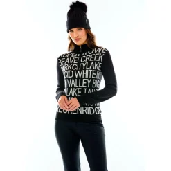 M. MILLER Resort Lettering Half Zip