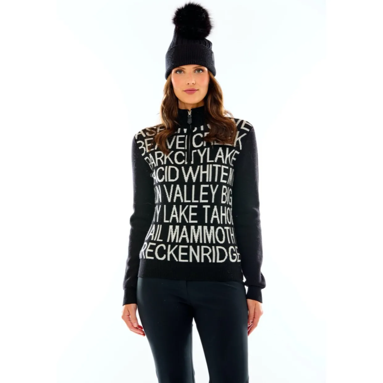 M. MILLER Resort Lettering Half Zip