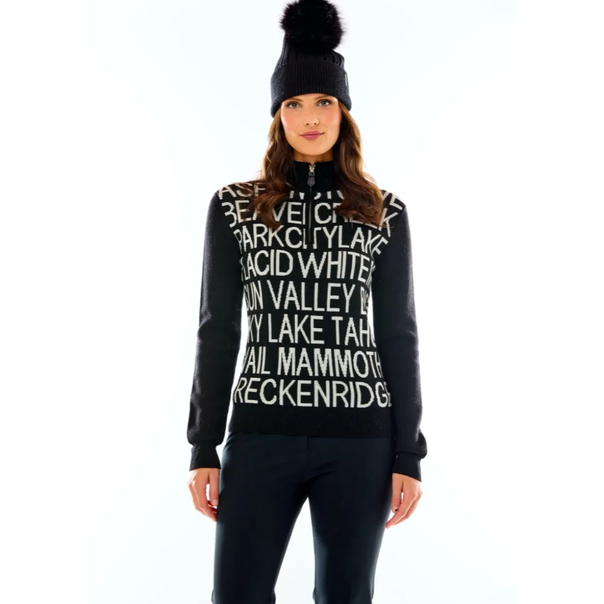 M. MILLER Resort Lettering Half Zip