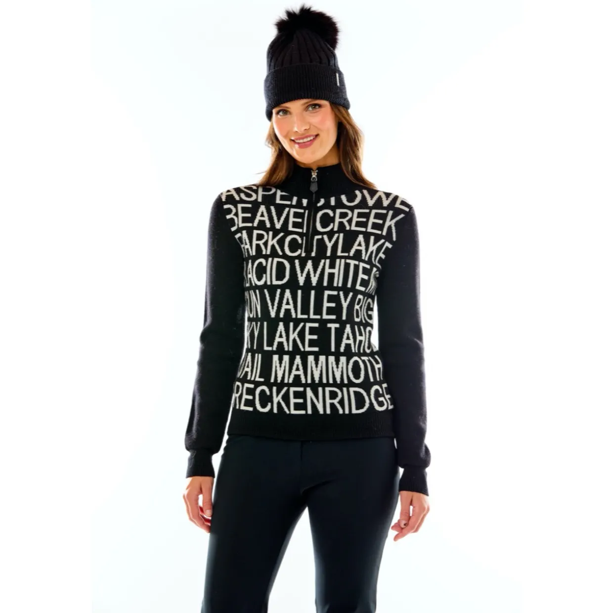 M. MILLER Resort Lettering Half Zip