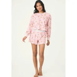 PJ Salvage Womens PJ Boyfriend Boxer Short Set